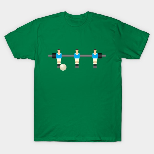 Foosball Blue T-Shirt by GloopTrekker